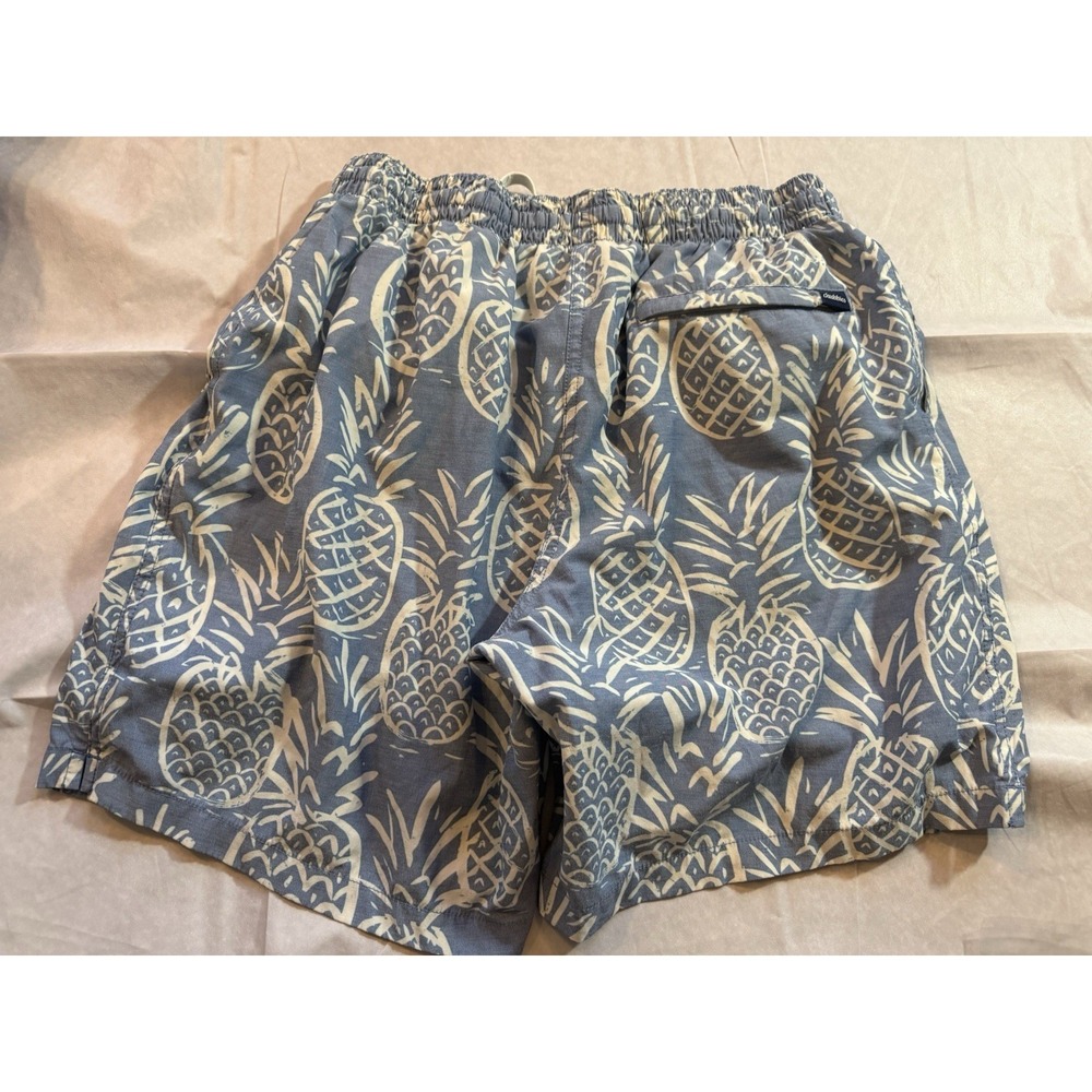 Chubbies Swim Trunks Mens Large L 7" Blue Pineapple Board Shorts Mesh Liner - Picture 2 of 9